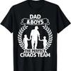 Papa und 2 Jungs das perfekte Chaos Team Papa von zwei Söhnen T-Shirt