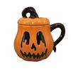 1pc Halloween Pumpkin Mug Decor Halloween Mug Ceramic Cute Pumpkin Coffee Milk Water Cup Birthday Tabletop Drinkware Gifts