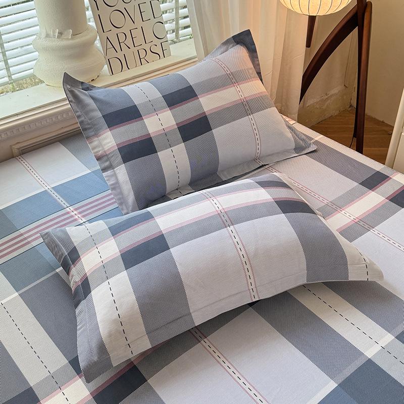 Cotton Pillowcases: Pure Cotton, Simple Style for Home, Dorms, Single & Double Rooms (Single/Pair)