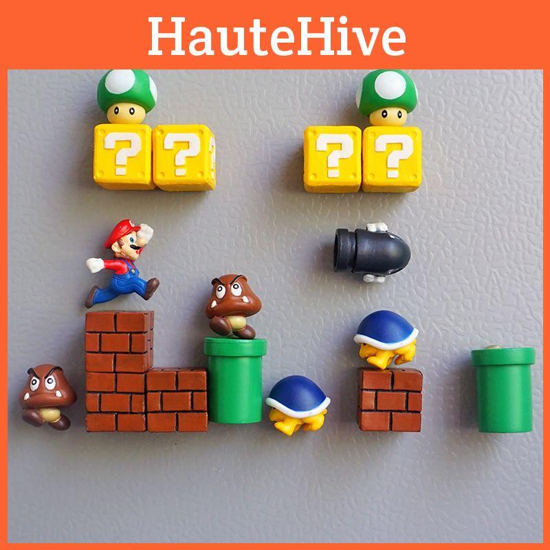 Super 3d Mario Kreativní Roztomilá Lednice Magnetická Samolepka Dekorace Nábytek
