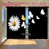 2D-Flachdruck, 2-teilige Vorhänge (Ohne Stange) Blumen und Fliegende Schmetterlinge Damen ist Tag Feiertag Vorhänge mit Digitaldruck