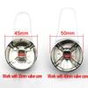 Maniglia Rubinetto Cromata 35mm/40mm Interruttore Rubinetti Metallici Maniglia Miscelatore Rubinetto Caldo Freddo Coperchio di Ricambio Cucina Bagno