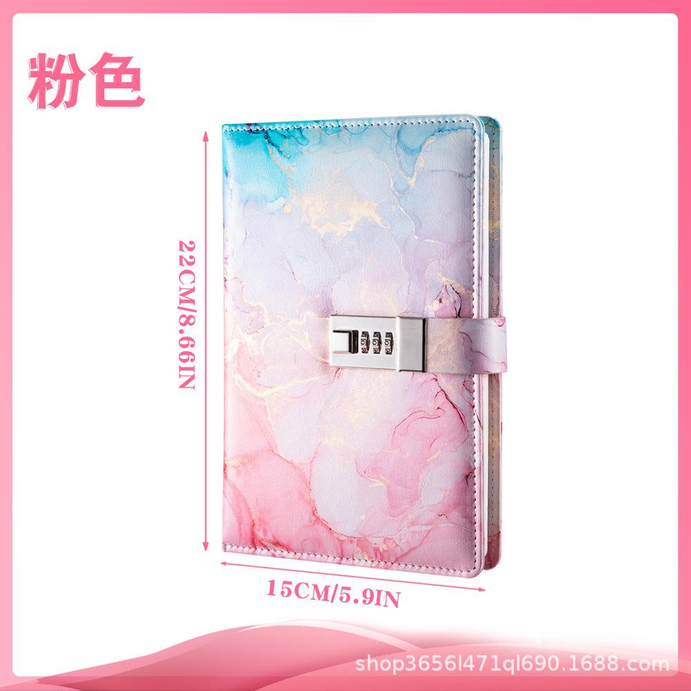 Hot Sale A5 PU Notebook  Password Notebook Children's Gifts School Supplies LOGO Customization
