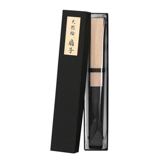 Hinoki Fan Mens Womens Made Japan Unisex Wooden Ultra-thin 0.13mm Bamboo Frame Plain