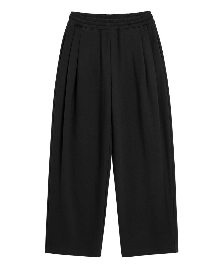 BRENSON (Renew Ver.) Double-Pleat Wide Sweatpants ( 4 Colors ) ( Fleece Line Option )