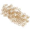 100pcs Colorful Star Love Shape Braids Ring Clips Cute Metal Braid Hair Ring Accessories for Party Daily Events Golden