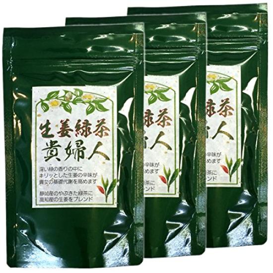 

Зеленый чай с имбирем Lady 80 г x 3 пакетика набор Sugamo чайный магазин Yamatenen