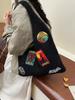 Cotton Casual Shoulder Bag With Knitted Design For Daily Use