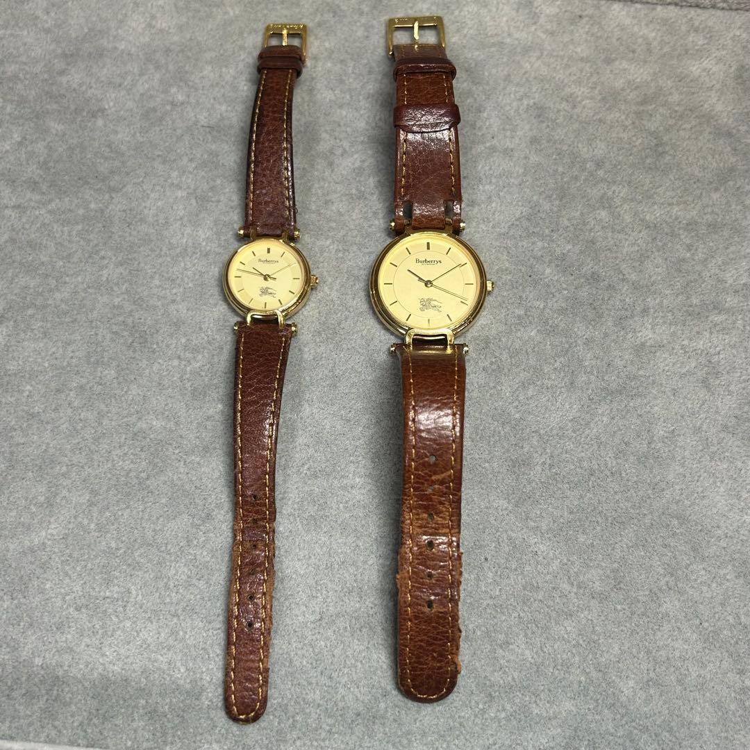Used Burberrys Burberry Watch Quartz Set of 2 for Men and Women