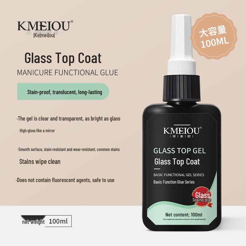 Nail Art Super Gel: Strengthening Base & No-Wipe Top Coat for Salons