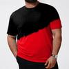 Men's Gradient Print T-Shirt - Crew Neck, Short Sleeve, Casual, Stylish & Breathable