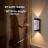 Rechargeable Human Body Sensor Wall Lamp Tri color/RGB Intelligent Motion Sensor Night Light Magnetic Dual Head