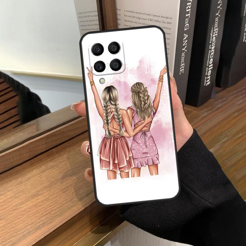 Best Friends BFF Matching Case For Samsung Galaxy M13 M53 M51 M31 M11 M14 M34 M54 M12 M32 M52 M16 M36 M56 M15 M35 M55