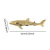 Brass Shark Sculpture Megamouth Unique Lifelike Home Decor Miniature for Centerpiece Tea House