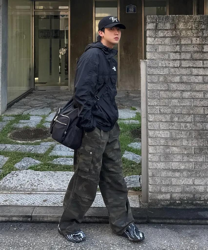 RESSAC Nomad Camo Parachute Cargo Pants Khaki