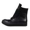 Men's Casual Shoes Fashion Men Sneakers Lace-up Shoes for Man Streetwear Jumbo Shoelaces Black Solid Sneakers