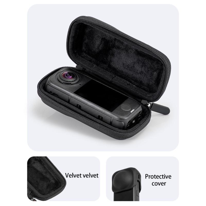 Fabric Storage Bag for X4AIR Action Camera Gear Easy Grab Handle Travel Friendly Protective Lining