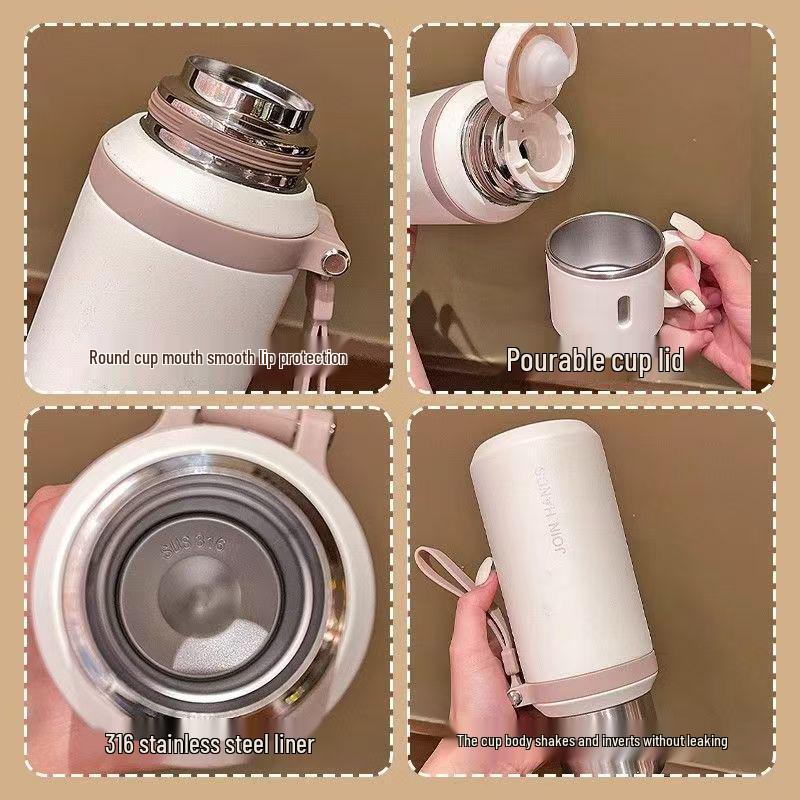 Large-Capacity 316 Stainless Steel Thermos with Tea Infuser