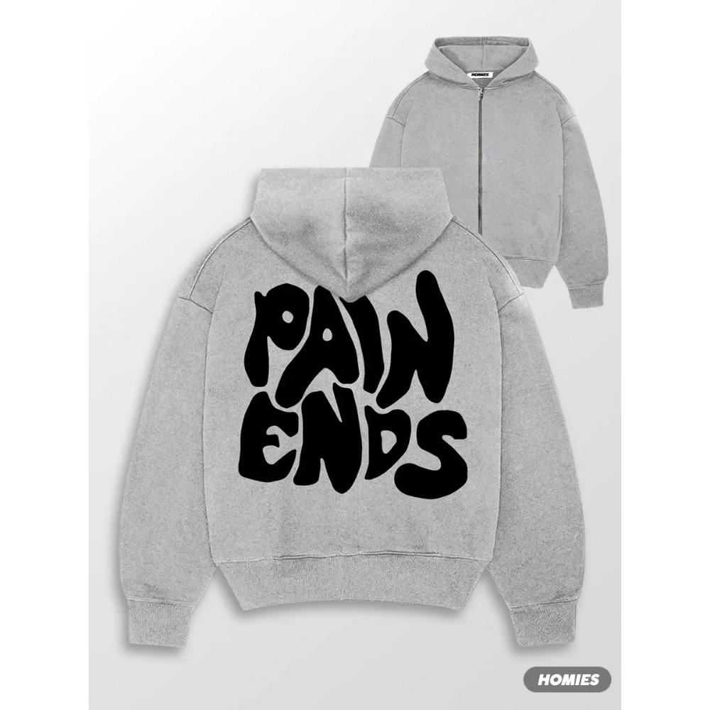 Y2K Men s and Women s Hooded Zipper Hoodie with Unique Niche Design, Printed Loose Retro Hoodie, Casual Cardigan Jacket S