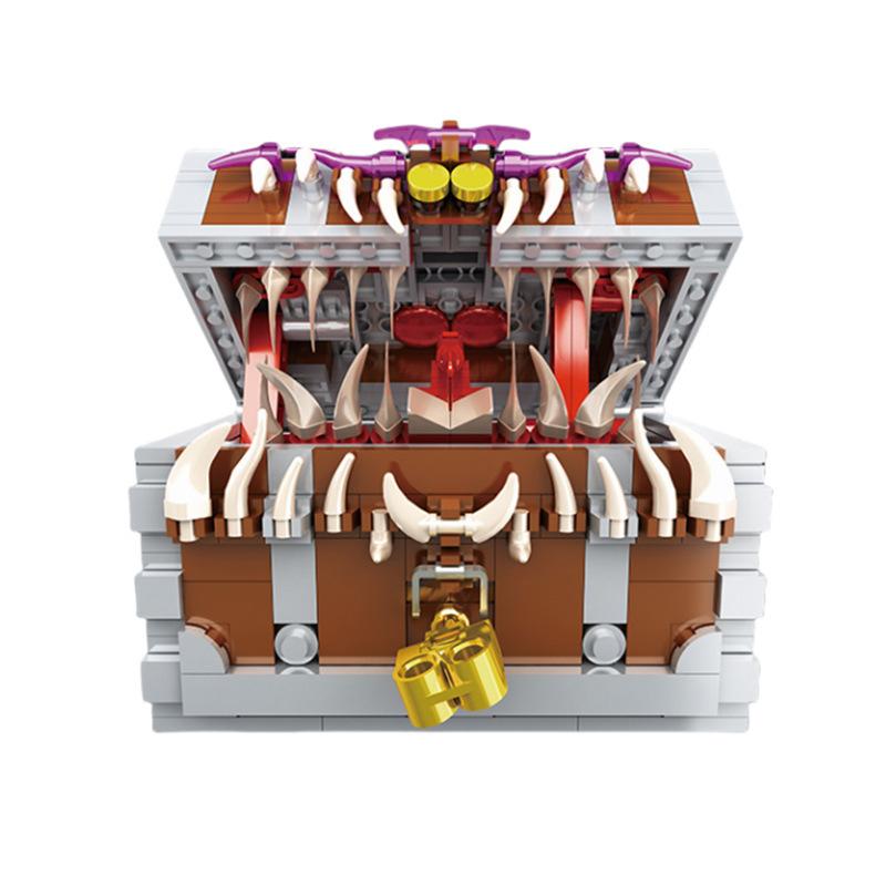 Themed Halloween Gift Toy Monster Treasure Chest Beautifully Designed Puzzle Blocks Present For Kids And Collect