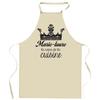 Kitchen Apron - Marie-laure Queen of the Kitchen - Breton Print - Durable Cotton - Washable 40°C