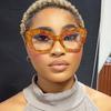 Retro Anti Blue Light Computer Glasses Frame Women Oversized Men Trendy Fashionable Stylish Eyeglasses Classic Spectacles Ouclos