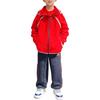 Adidas Jacket JK KN JKT HOODY Energy Red Children Aged 3 7 Years Old JN4376