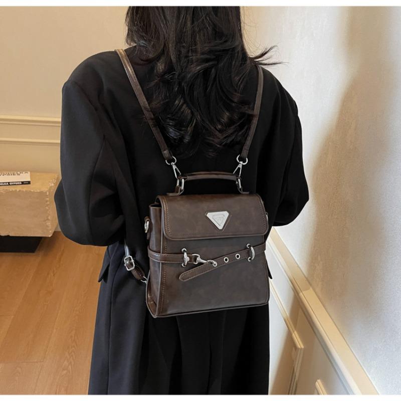 Retro Fashion Handbag Women's Winter New Simple Small Square Bag High-end Shoulder Women's Bag