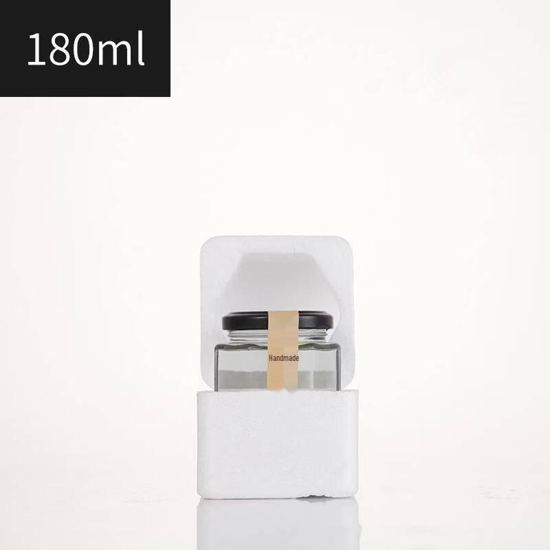 ZISIZ Hexagonal Food-Grade Glass Jar with Lid