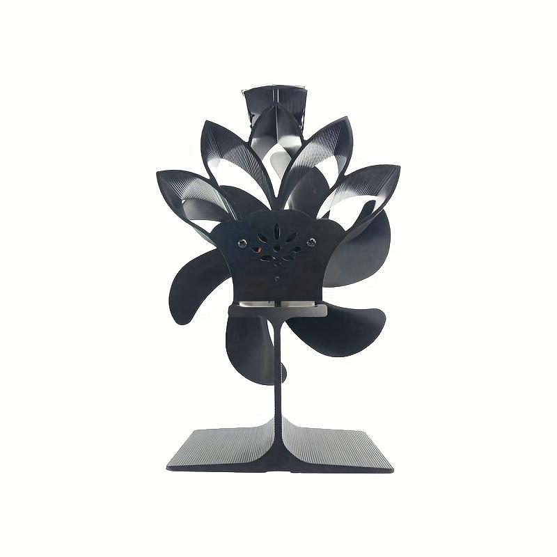 High Quality for Lotus Fireplace Fan with High I Base,6 Large Blades, Heat Start, No Plug Needed, Energy Saving