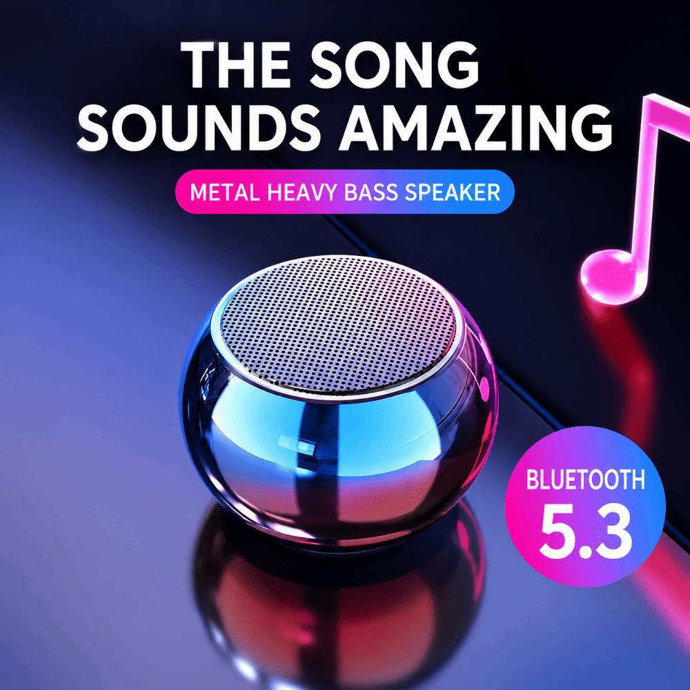 Smart Portable Bluetooth Speaker Metal Mini Sound Box New Compact Subwoofer Mobile Phone