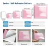 10Pcs Luxury Pink Brick Wall Stickers Imitation Brick Bedroom Decoration Waterproof Self Adhesive Tile Wallpaper Kitchen Cupboard Decor
