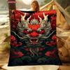 6 Size The Warm and Comfortable Dragon Soft Blanket, Suitable for Living Room,Room Sofa Available in All Seasons,Gift for Friend