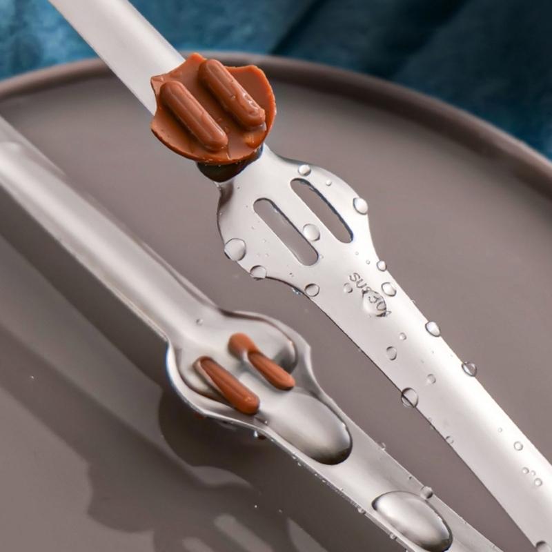 Multipurpose Food Tongs Convenient Kitchen Tongs Reliable BBQ Tongs Bread Serving Tongs Efficient Kitchen Utensil