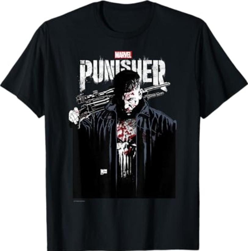 Marvel The Punisher Contrasting Graphic Portrait T-Shirt S разноцветный