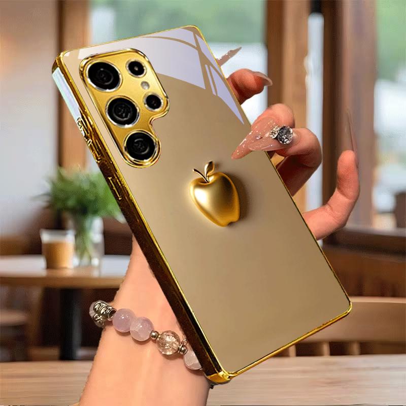 Perfect Blessing Fruit Electroplated Golden Phone Case For Samsung A22 A32 A42 A52 A72 A23 A33 A53 A73 A34 A35 A37 A57 Cover