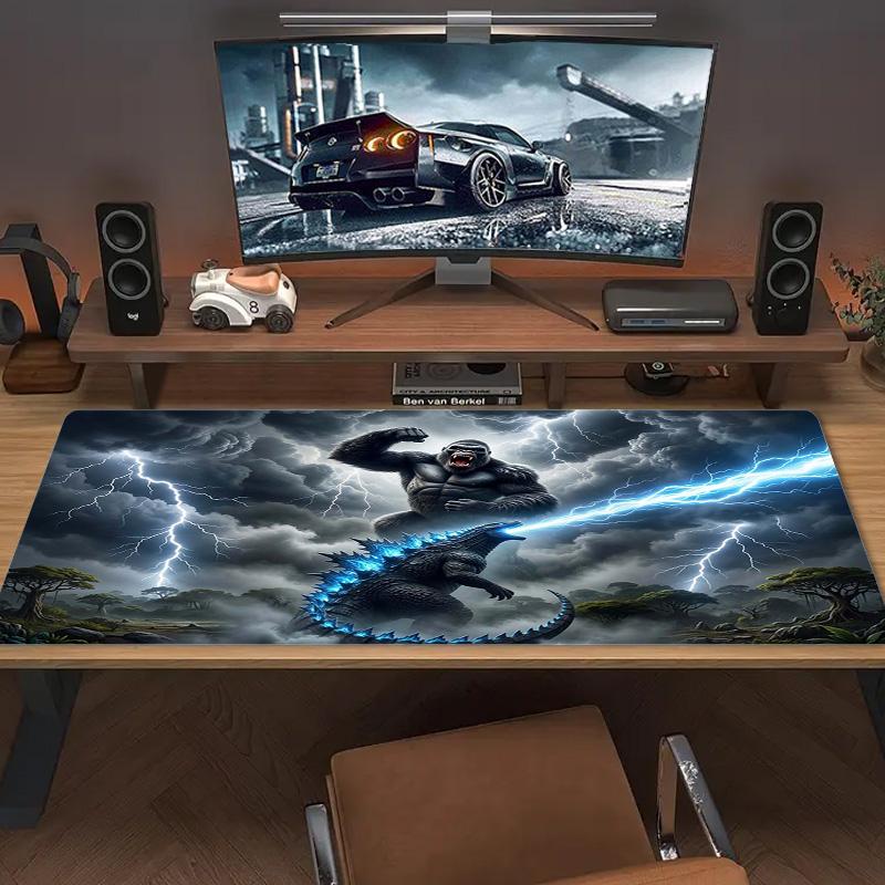 Tapis de souris Super Kong Couleur Grand Coussin de Table de Jeu Antidérapant pour Ordinateur Portable Tablette Grand Tapis de Souris Tapis XXL Mini PC Tapis de Jeu Avec bordure à verrouillage