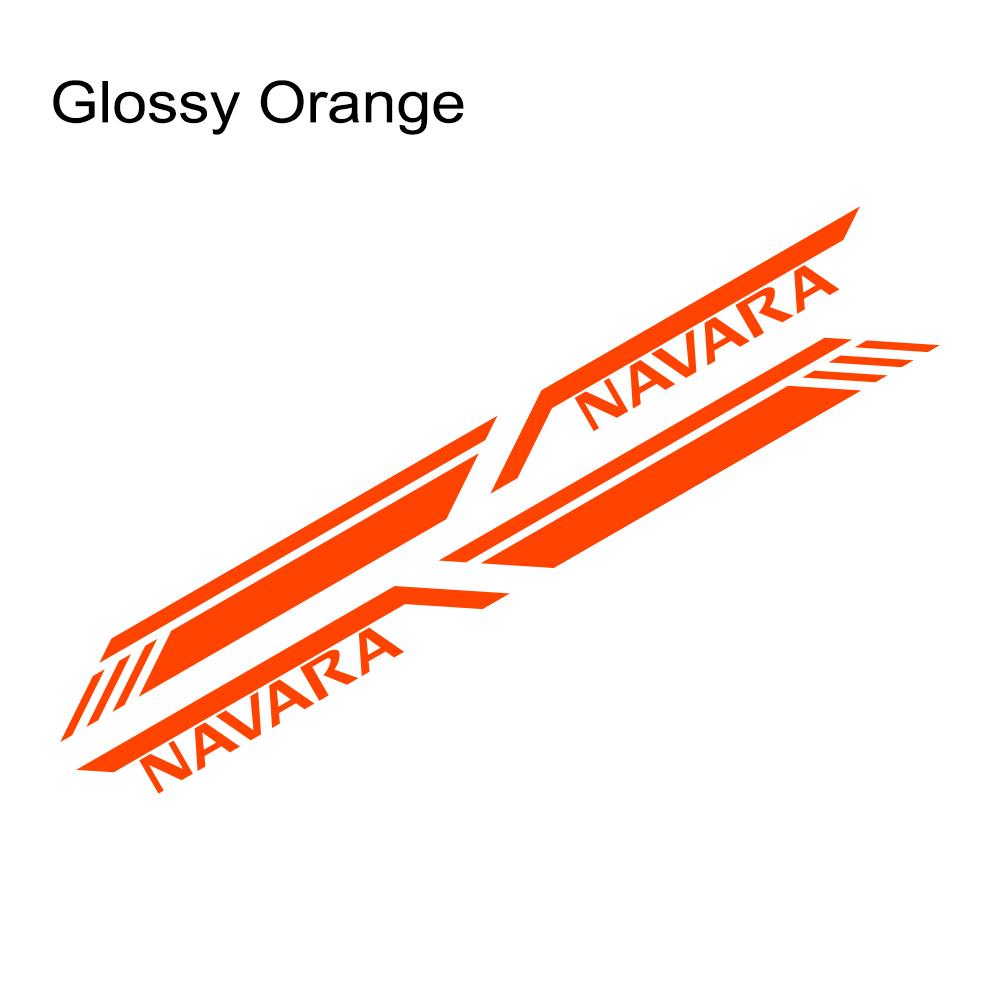 Car Trunk Side Sticker For Nissan Navara D40 D22 D23 NP300 Pickup Truck Stripes Style Decals Vinyl Cover Auto Tuning Accessories