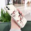 Cold Plum Snow Phone Case For iPhone 12 11 X XR XS 8 7 SE2 Plus Pro Max Mini Silicone Cover