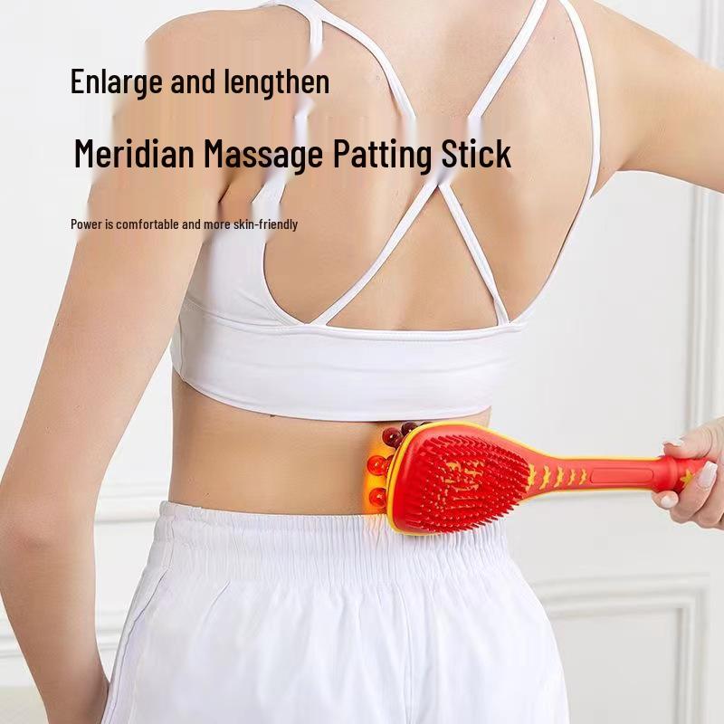 Thickened Silicone Massage Hammer for Shoulder, Neck & Back - Fitness Meridian Stick Patting Tool