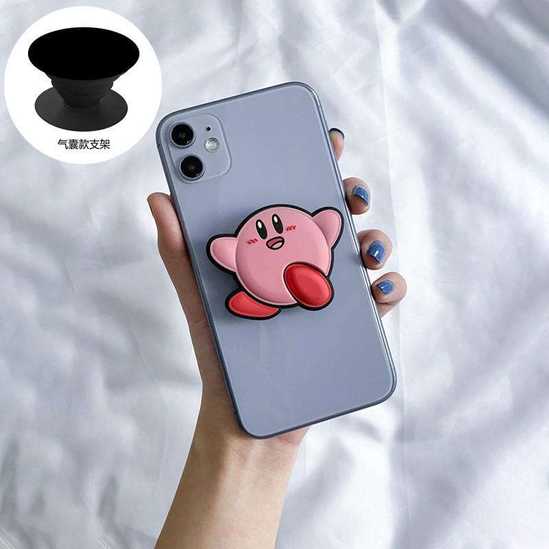 

Airbag Bracket Ins Creative Cartoon Star Kirby Silicone Lazy Desktop Telescopic Live Mobile Phone Wholesale