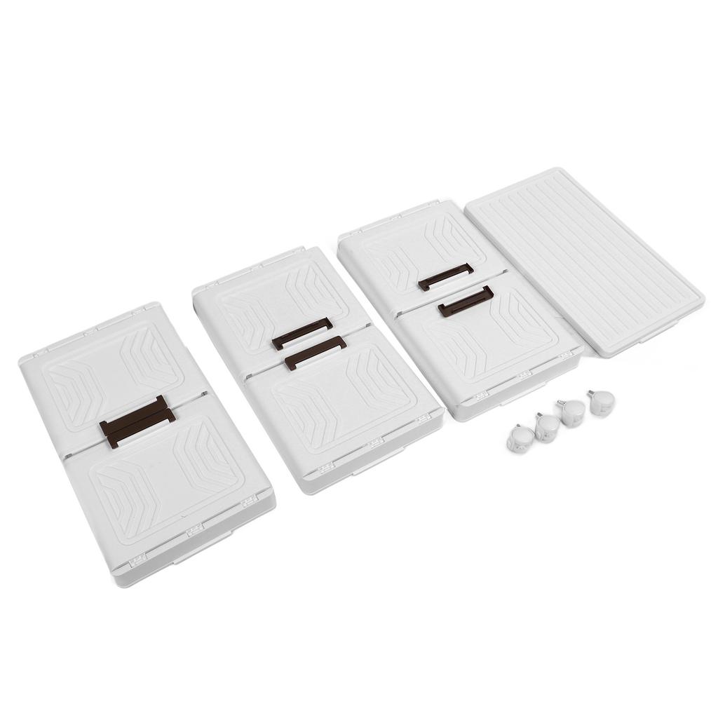 Faltbare Aufbewahrungsbox mit 4 Rädern PP PET Mehrstufig Stapelbarer Aufbewahrungsbehälter Schrankorganizer