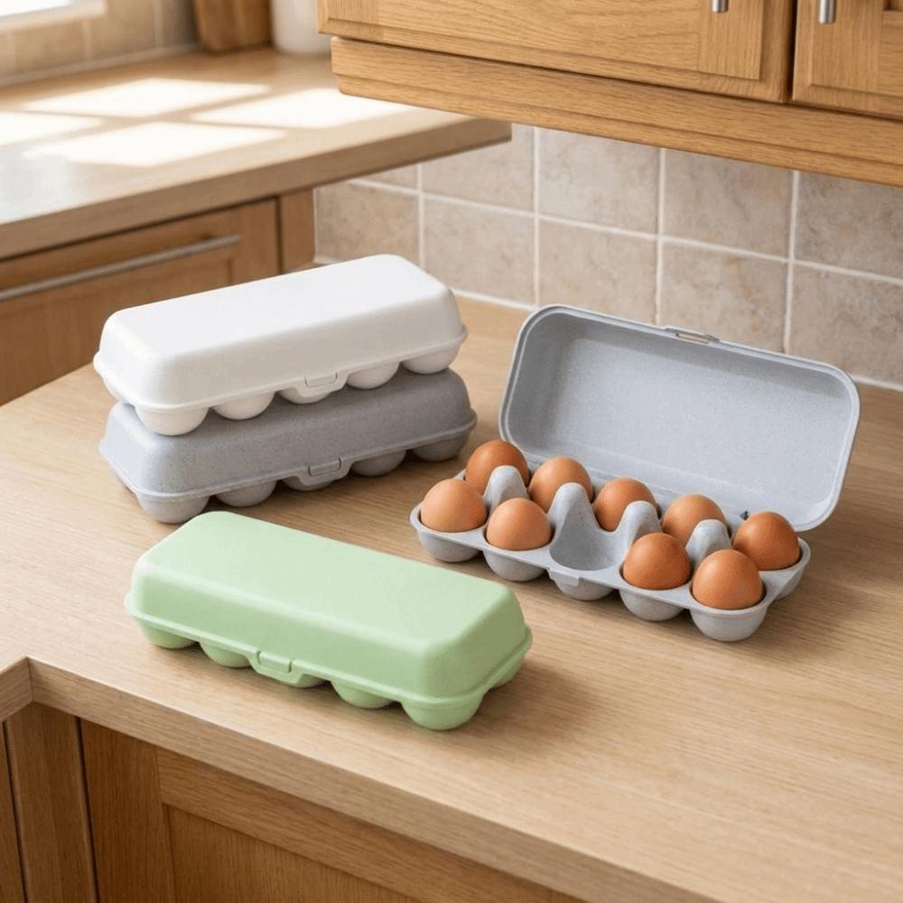 6/10 Grids Refrigerator Egg Organizer Plastic Egg Storage Container Egg Protector Picnics