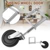 4 Inch Deurpoortwiel Heavy-duty Veer Demping Wiel Veerbelast Zwenkwiel voor Meubilair