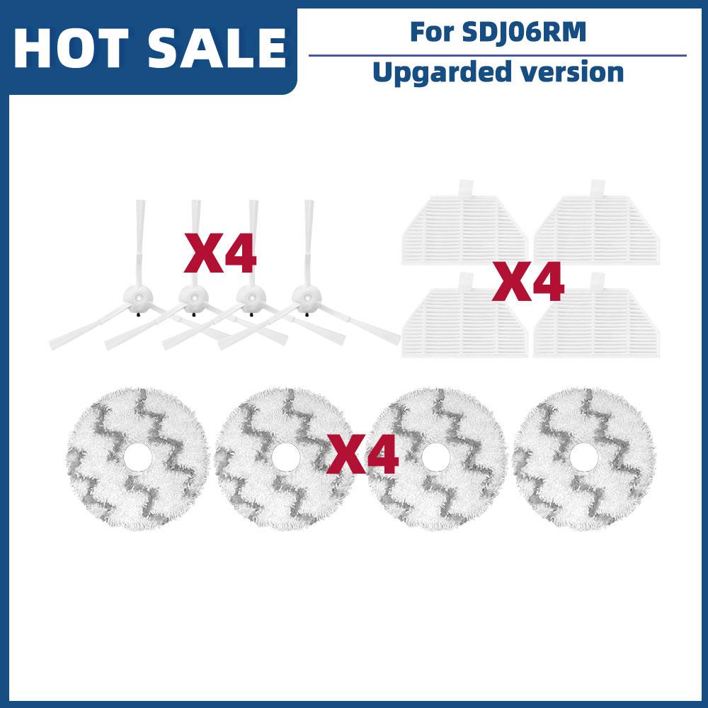 Dla Xiaomi Roidmi EVA Samoczyszczący Opróżniający Robot Odkurzający SDJ06RM Części Zamienne Akcesoria Szczotka Boczna Filtr Hepa Mop Worek na Kurz