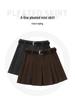 2026 Women's A-line High Waist Pleated Skirt - Autumn/Winter School Style