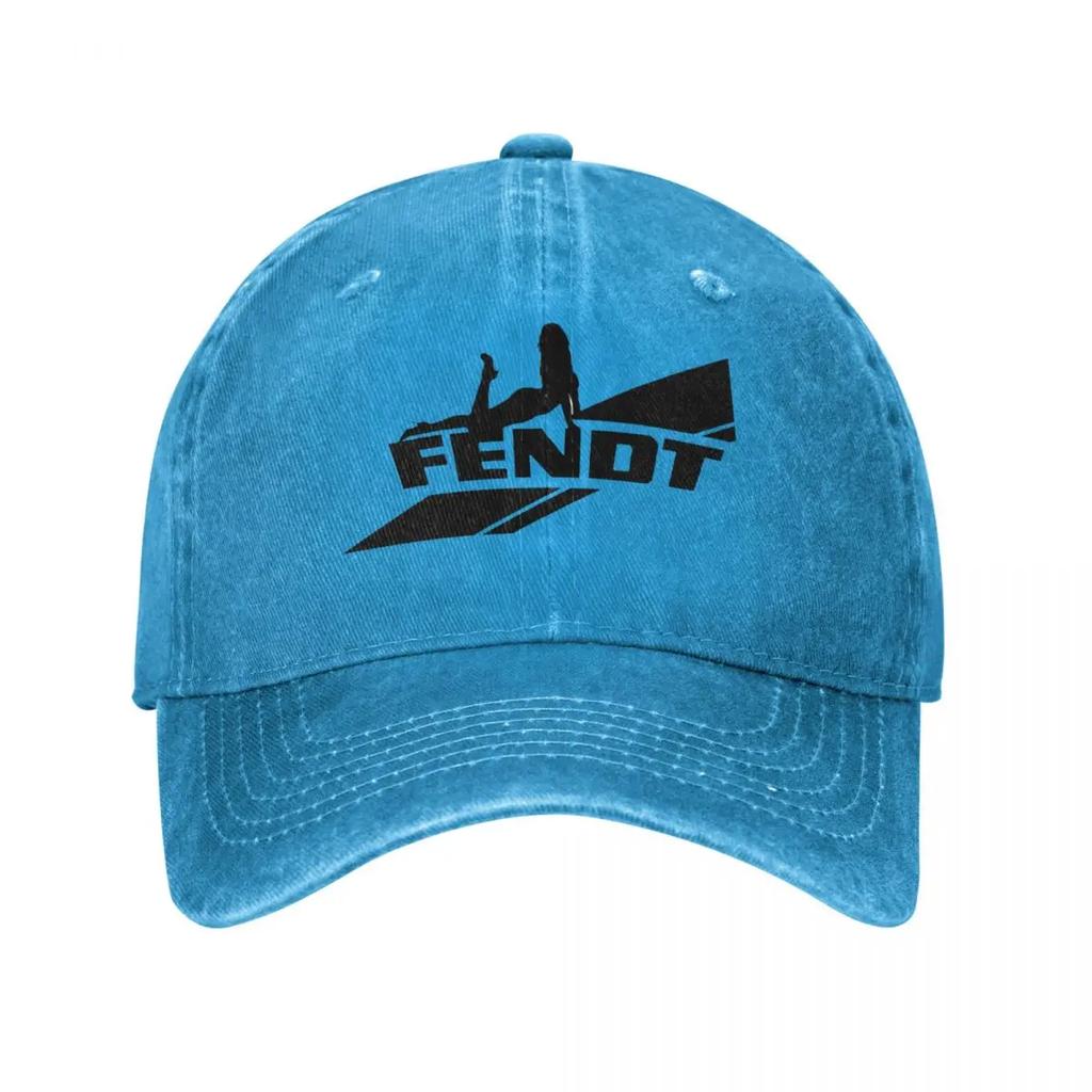 Fendt Tractor Farming Agriculture Men Women Baseball Caps Distressed Denim Hats Cap Vintage Outdoor Summer Headwear