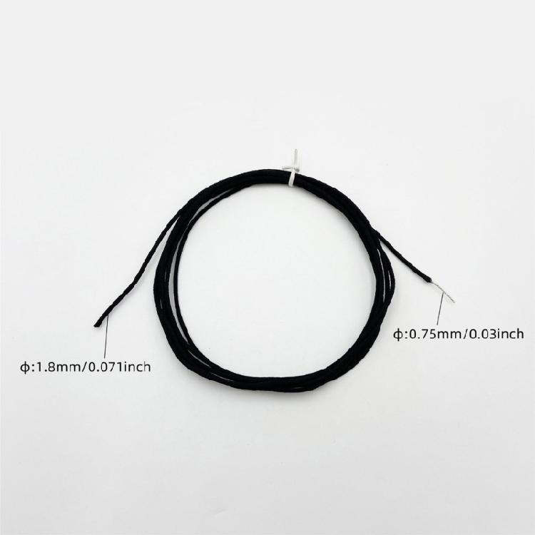 Universal Guitar Pickup Cord Copper Conductors Flexible Cotton Jacket For Live Performances Recording