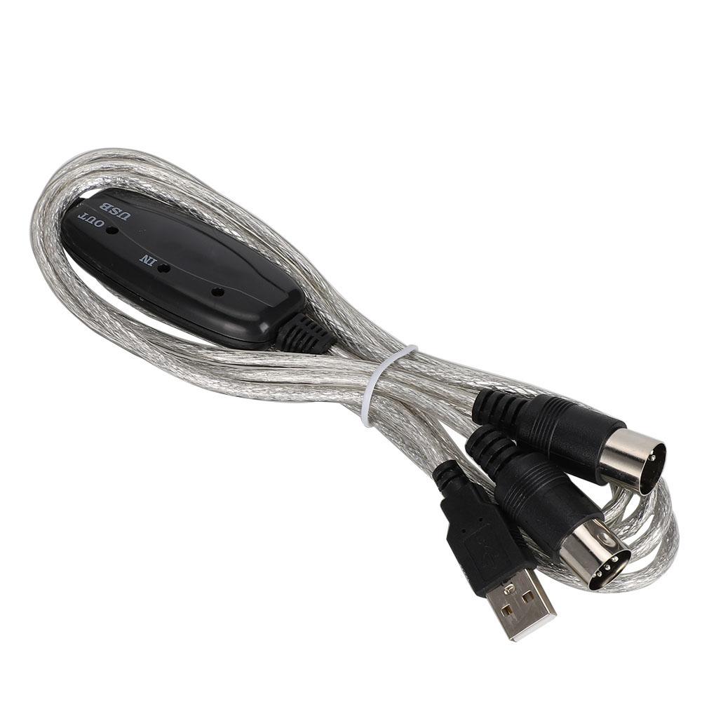 

USB INOUT MIDI Cable Converter Computer PC to Music Keyboard Adapter Cord