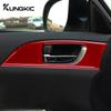 Real Soft Carbon Fiber For Subaru Impreza 2009 2010 2011 Car Door Handle Panel RHD LHD Sticker Interior Trim Accessories